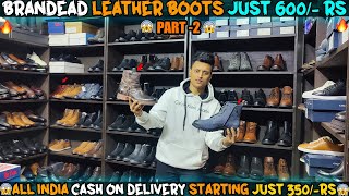 Leather Boots Just 600 Rs  Buy Original Leather Boots  Slippers  Cheapest Price  Retail  COD [upl. by Nyrret]