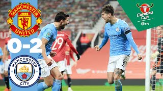 HIGHLIGHTS  MAN UTD 02 MAN CITY  STONES amp FERNANDINHO [upl. by Ecidnacal]