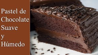 RECETA DE PASTEL DE CHOCOLATE ESPONJOSO SUAVE Y HUMEDO SUPER MOIST [upl. by Spieler]