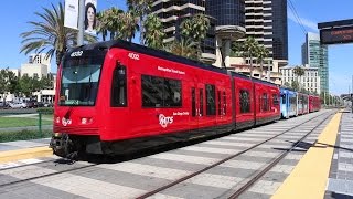 San Diego Trolley SDMTS Light Rail  Tram [upl. by Attenov]