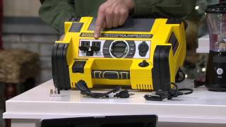 Stanley FatMax 1400 Peak Amp Power Station With Digital Gauge on QVC [upl. by Auqinom705]