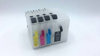 Refillable ink cartridgefor Brother DCPJ100 DCPJ105 MFCJ200 [upl. by Melanie]