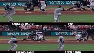 ALL REACTIONS to Jose Altuves Walkoff Homerun vs Yankees Yankees Feed Astros Feed FS1 [upl. by Ainevul]