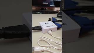 Quick Tip Connect Your Old PC to a New TV VGA to HDMI [upl. by Ytoc]