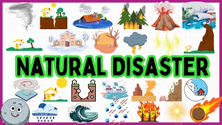 25 Natural Disaster Names for Kids  Learn Natural Disasters Names Vocabulary [upl. by Mela]