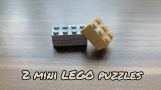 How to build 2 mini Lego puzzle boxes no technic pieces [upl. by Arlene]