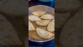 Mongolian meat pastry Huushuur with Potato soup [upl. by Nanine]