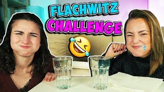 FLACHWITZ Challenge  Du darfst NICHT LACHEN  WASSERSCHLACHT mit Dania und Bianca [upl. by Aiceled]