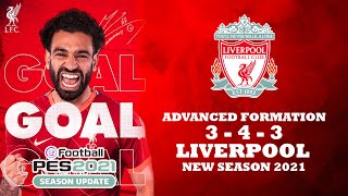 PES 2021  LIVERPOOL ADVANCED 343 FORMATION SEASON 2021 [upl. by Ainel]