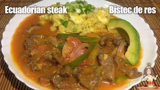 BISTEC DE CARNE🇪🇨  Ecuadorian steak [upl. by Iphigenia]