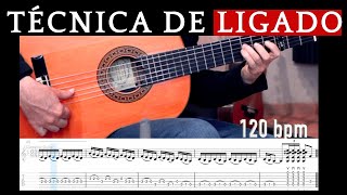 TÉCNICA de ligado en GUITARRA flamenca Sonido característico de bulería [upl. by Madlen]