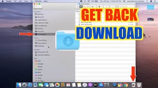 How to get back Accidentally deleted Download Folder on mac [upl. by Yeca]