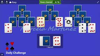 Microsoft Solitaire Collection  TriPeaks Easy  January 25 2015  Daily Challenges [upl. by Naihs442]