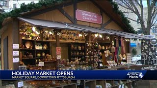 Pittsburghs Holiday Market brings warmth and excitement for vendors [upl. by Gustin504]