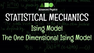 Statistical Mechanics  Ising Model  The One Dimensional Ising Model [upl. by Machutte]