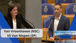 Van Vroonhoven NSC in FEL debat tegen Van Nispen SP over TRANSGENDERWET [upl. by Adiaz]