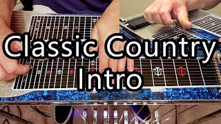 Classic Country Intro in G  Pedal Steel Guitar Lesson [upl. by Joub]