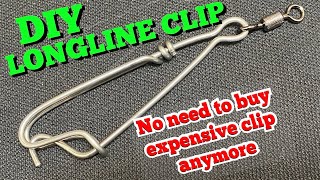 HOW TO MAKE FISHING CLIP  DIY LONGLINE FISHING SNAP [upl. by Lindemann]