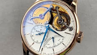 Zenith Academy Georges Favre Jacot 150th Anniversary 182210481001C713 Zenith Watch Review [upl. by Jenifer373]