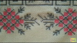 cross stitch beautiful design  dosuti design [upl. by Nooj]