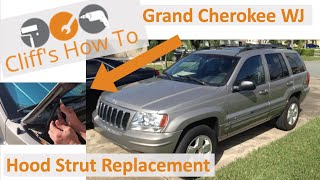 Grand Cherokee Hood Shock Replacement [upl. by Seftton]