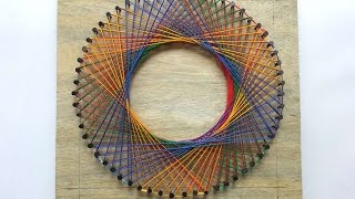 How To Create A Colorful Spirograph String Art  DIY Tutorial  Guidecentral [upl. by Frendel]