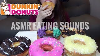 ASMR Doughnuts  Dunkin Donuts  Soft Eating Sounds No Talking [upl. by Ednalrim]