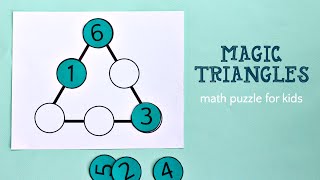 Magic Triangle Math Puzzle and solution [upl. by Adranoel]