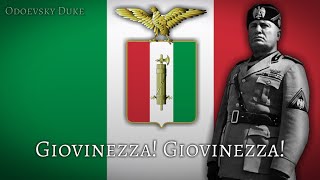 National Anthem of the Italian Social Republic  «Giovinezza» Modern Version  REMAKE [upl. by Graves]