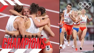 Polands Epic Victory in the Tokyo 2020 4X400 Mixed Relay🥇 [upl. by Rickie]