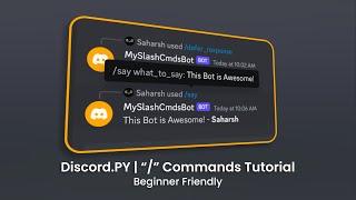 Create your FIRST Discord Bot with quotquot Commands  DiscordPY [upl. by Akayas255]