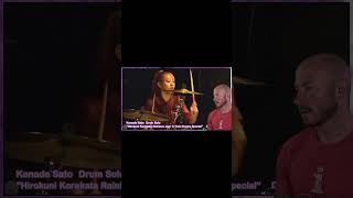 WOW Kanade Sato Crushes This Drum Solo Part 2 shorts reaction [upl. by Asenev]