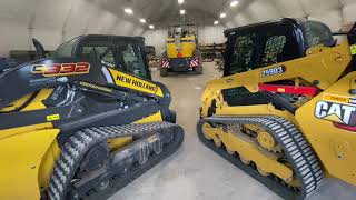 New Holland C332 VS CAT 259D3 [upl. by Einna303]