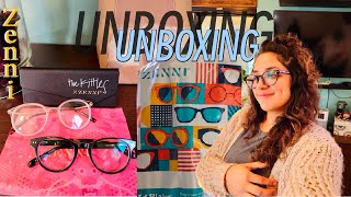 Zenni Optical Unboxing Try On Haul  Ordering Glasses Together  George Kittle Glasses  Blue Light [upl. by Suiradal]