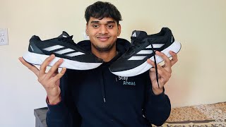 Adidas Duramo SL M Running Shoes for Men Black l Review l Abhishek [upl. by Nylinnej]