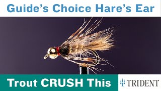 Guides Choice Hares Ear Fly Pattern Tutorial [upl. by Anirtruc171]