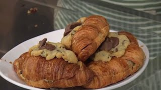 Where to get the croissant cookie hybrid taking over NYC amp social media  New York Live TV [upl. by Byers]