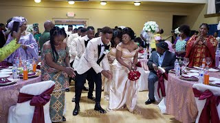 Beautiful Congolese Wedding Entrance Dance  ASAPH DU CIEL Jesus ma libéré [upl. by Doniv]