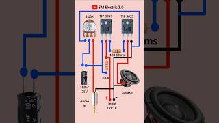 How to Make Amplifier Circuit shorts diy amplifier [upl. by Sheeree1]