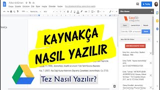 Kaynakça Nasıl Yazılır 3 APA Stili Kolay Kaynakça I EasyBib [upl. by Boswell]