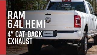 RAM 25003500 64L Hemi  MBRP 4quot CatBack Exhaust Overview [upl. by Htezzil]