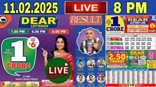 Dear Lottery Result Today Live Dear Nagaland Lottery Result 8PM LIVE 11022025  Lottery Sambad [upl. by Verada]