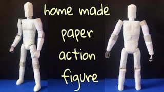 how to make paper action figure papercraft actionfigure [upl. by Nosredna542]