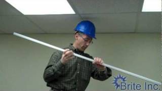 How to Install Cubicle Curtain Track  Brite Inc [upl. by Harleigh626]