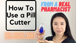 How to CORRECTLY Use a Pill Cutter that I bought on Amazon from a Real Pharmacist [upl. by Komara]