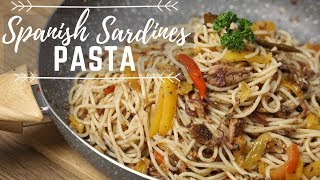 Easy Spanish Sardines Pasta Recipe [upl. by Niknar]