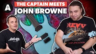 The Captain Meets John Browne Monuments  First Look at his New Signature Schecter Guitar [upl. by Ring]