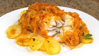 Bacalao a la Portuguesa  Receta Fácil [upl. by Vite]