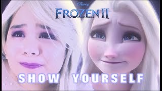 Show Yourself in real life Side by Side Comparison fanmade Frozen 2 Elsa dress transformation [upl. by Cindelyn797]