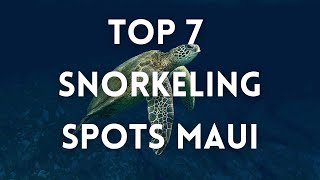 7 Best Snorkeling Spots Maui 4K [upl. by Frants554]